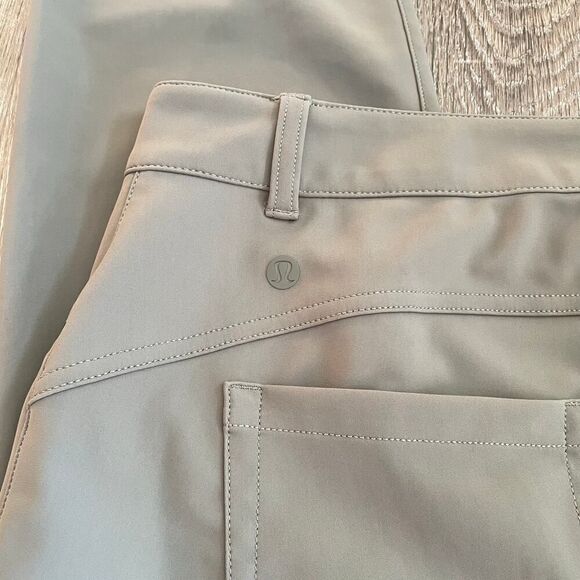 Lululemon City Sleek Slim-Fit High-Rise Pant Grey Sage - Plus Size: 33 - Picture 11 of 11
